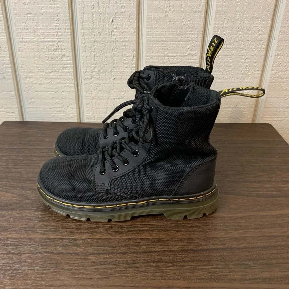 Dr Martens Junior Combs Extra Tough Poly Casual Boots, size 12.
